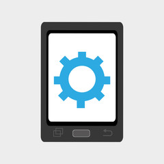 smartphone cellphone technology vector illustration eps 10