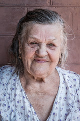 Portrait of an old woman