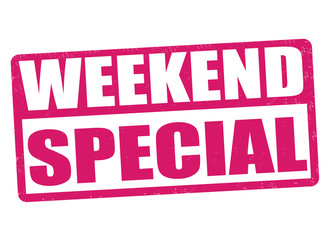 Weekend special sign or stamp