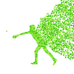 Table tennis player ping pong game vector abstract background il