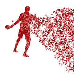 Table tennis player ping pong game vector abstract background il