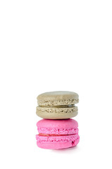 macaroons on white