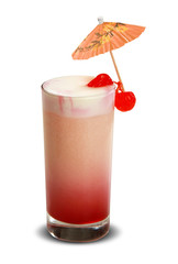 Fruit cocktail. traditional cold drink in the summer.