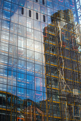 Fototapeta premium City of London modern glass architecture, Business background