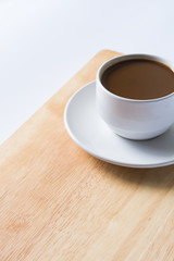 Cup of Coffee on Wooden