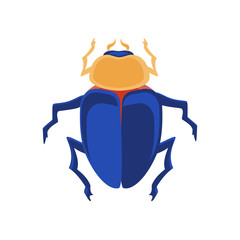 Egyptian scarab vector