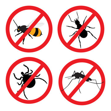 Insect prohibition sign