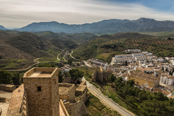 Fototapeta na wymiar Landscape from the Alcazaba de Antequera. Andalucia. Spain.