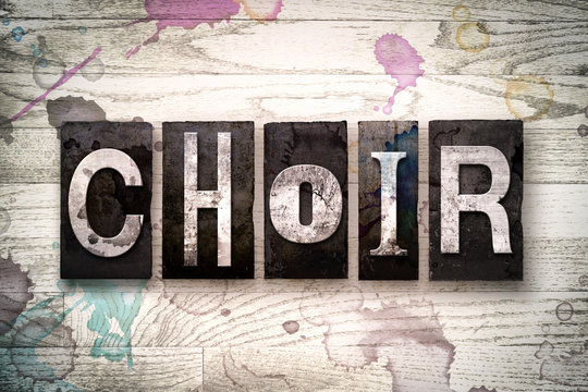 Choir Concept Metal Letterpress Type
