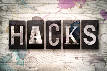 Hacks Concept Metal Letterpress Type © enterlinedesign