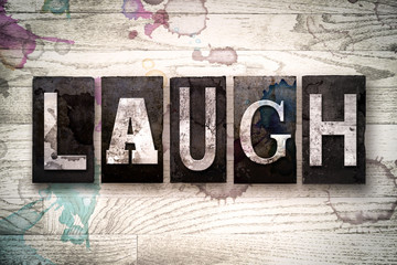 Laugh Concept Metal Letterpress Type