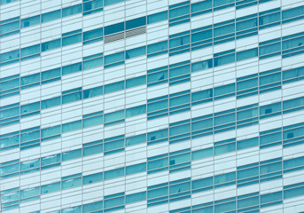 Glass facade of a modern building