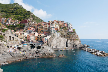 Fototapeta na wymiar Borgo storico di pescatori nelle Cinque Terre - Manarola - Liguria