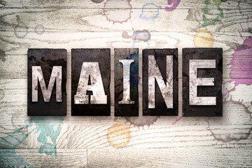 Maine Concept Metal Letterpress Type