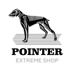 Naklejka na ściany i meble Logo for a dog related business
