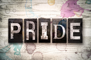 Pride Concept Metal Letterpress Type