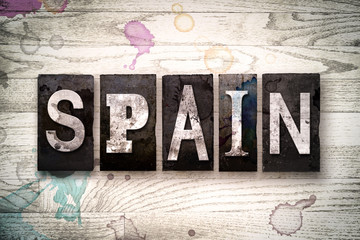 Spain Concept Metal Letterpress Type