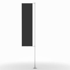 Banner flag isolated on white background