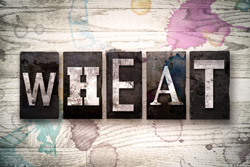 Wheat Concept Metal Letterpress Type