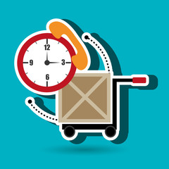 car hand box cargo vector illustration eps 10