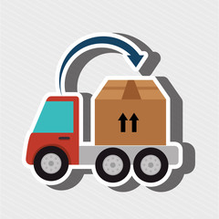 truck delivery shipping cargo vector illustration eps 10