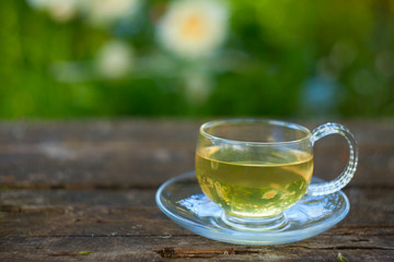 green tea in beautiful cup