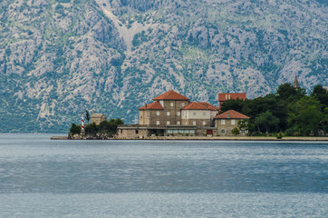Old buildings in Kotor Bay