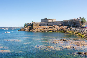 Fototapeta na wymiar Castillo de San Antón La Coruña Galicien Spanien