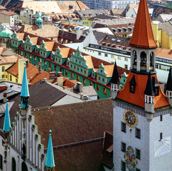 Obraz premium Roofs, Munich