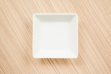 Blank white dish