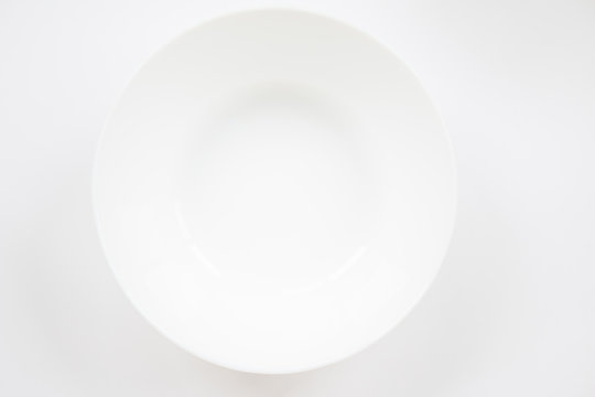 Blank white dish