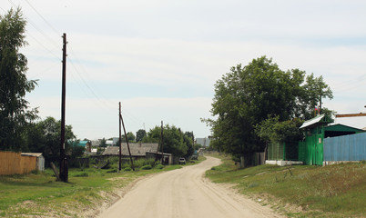 Obraz premium The old village in the summer