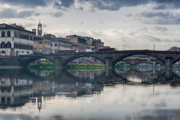 Reflection of Ponte Santa Trinita