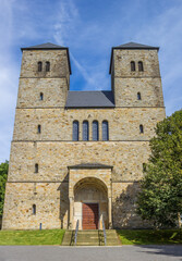Fototapeta na wymiar Entrance of the Gerleve Abbey near Coesfeld
