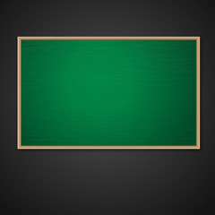 Green chalkboard. Vector