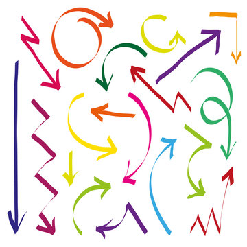 Set of arrows, vector illustration