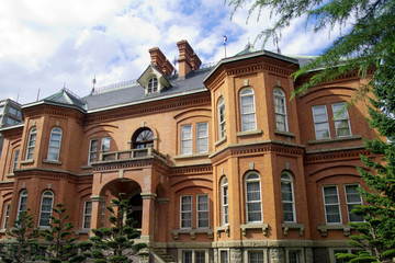Fototapeta na wymiar Former Hokkaido Government Office in Sapporo,Hokkaido,Japan 