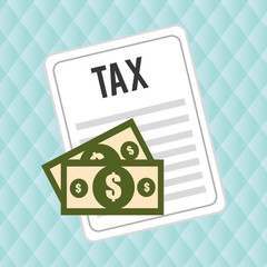 taxes money bills pay vector illustration eps 10