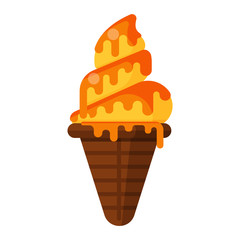 Set of ice cream icon isolated