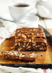 Chocolate Nut Slice