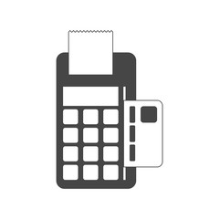 Dataphone and ticket icon vector illustration