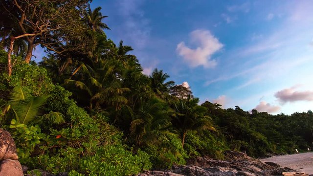 day phuket island famous private freedom beach bay panorama 4k time lapse thailand
