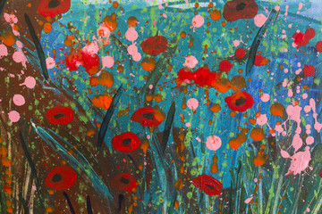 Detail of the Painting as a Background