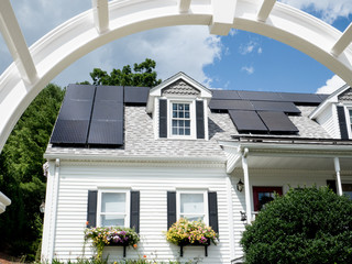 Solar Panels on a house