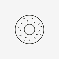 donut outline icon