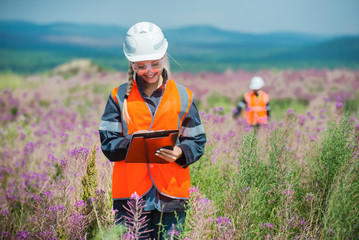 Researching recultivated field