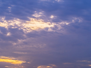 Naklejka na ściany i meble Clouds in the blue sky twilight sunset, Thailand 