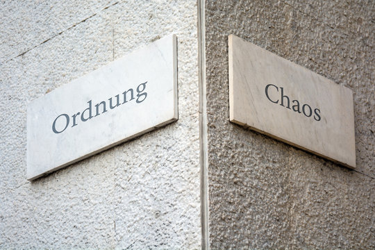 Schild 109 - Ordnung