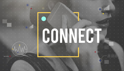 Connect Communication Technology Internet Lifestyle Concept
