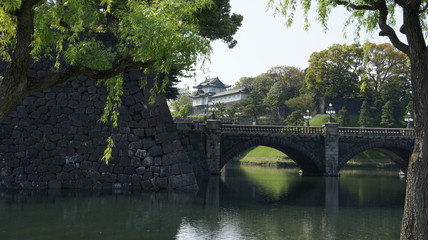 Fototapeta premium Reflection of the bridge.